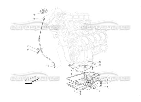 a part diagram from the Maserati Quattroporte M139 (2005-2013) parts catalogue