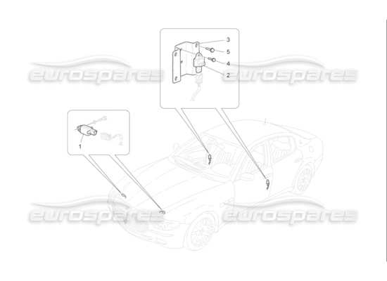 a part diagram from the Maserati Quattroporte M139 (2005-2013) parts catalogue