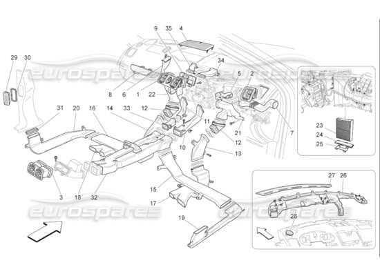 a part diagram from the Maserati QTP. (2009) 4.2 auto parts catalogue