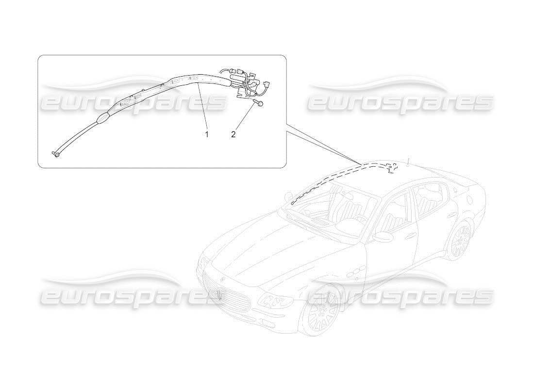 Maserati QTP. (2010) 4.2 auto WINDOW BAG SYSTEM Part Diagram