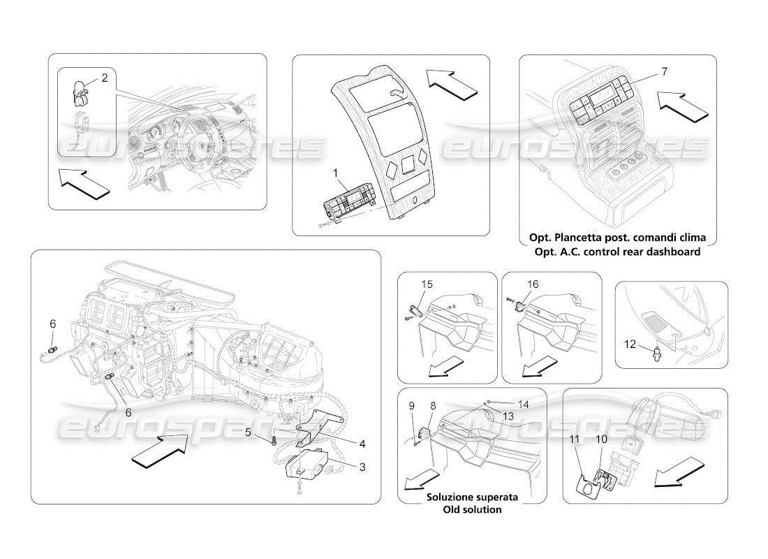 Maserati QTP. (2010) 4.2 auto A c Unit: Electronic Control Part Diagram