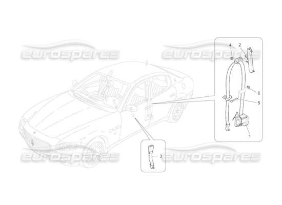 a part diagram from the Maserati QTP. (2010) 4.2 auto parts catalogue