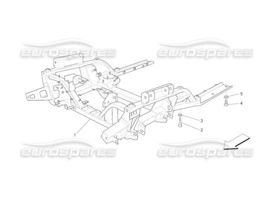 a part diagram from the Maserati Quattroporte M139 (2005-2013) parts catalogue