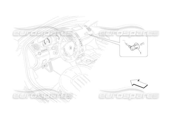 a part diagram from the Maserati Quattroporte M139 (2005-2013) parts catalogue