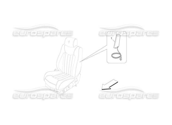 a part diagram from the Maserati Quattroporte M139 (2005-2013) parts catalogue