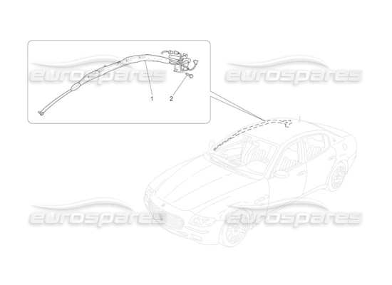 a part diagram from the Maserati Quattroporte M139 (2005-2013) parts catalogue