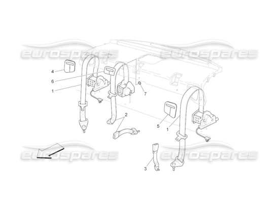 a part diagram from the Maserati QTP. (2011) 4.2 auto parts catalogue