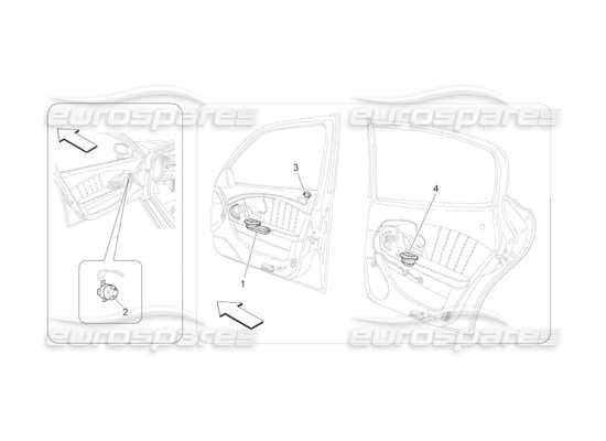 a part diagram from the Maserati QTP. (2011) 4.2 auto parts catalogue