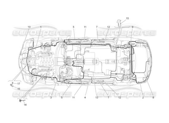 a part diagram from the Maserati Quattroporte M139 (2005-2013) parts catalogue