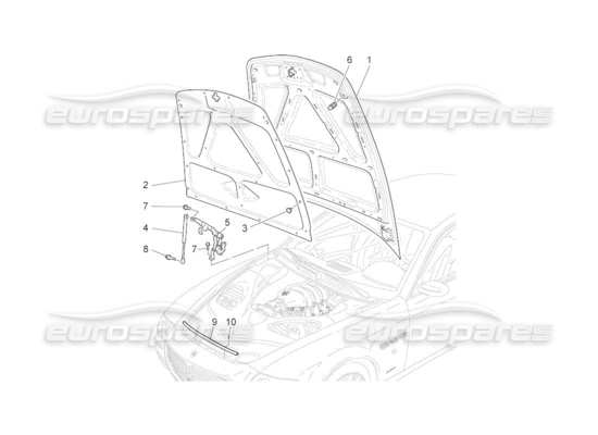 a part diagram from the Maserati Quattroporte M139 (2005-2013) parts catalogue