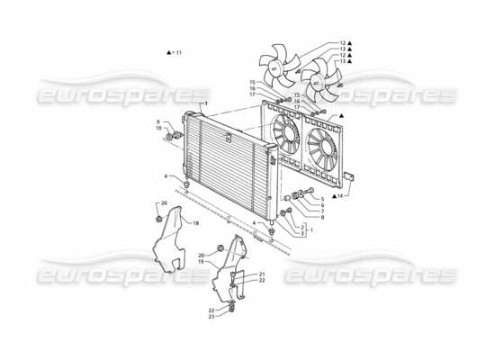 a part diagram from the Maserati Quattroporte (1996-2001) parts catalogue