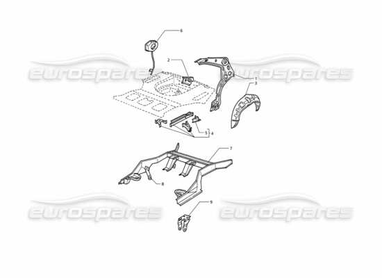 a part diagram from the Maserati Quattroporte (1996-2001) parts catalogue