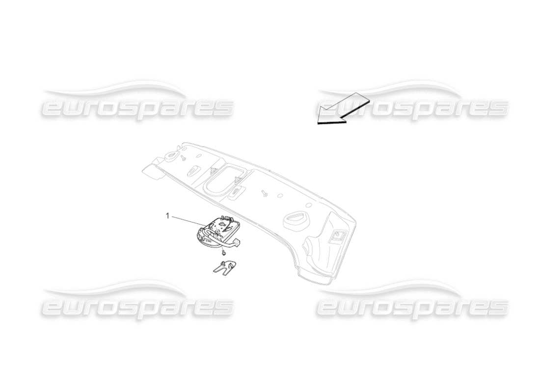 Maserati GranCabrio (2010) 4.7 INTERNAL VEHICLE DEVICES Parts Diagram