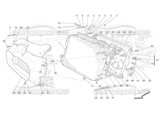 a part diagram from the Maserati GranCabrio parts catalogue