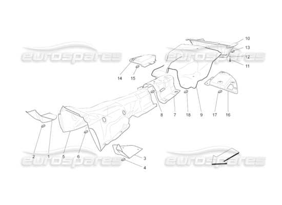 a part diagram from the Maserati GranCabrio parts catalogue