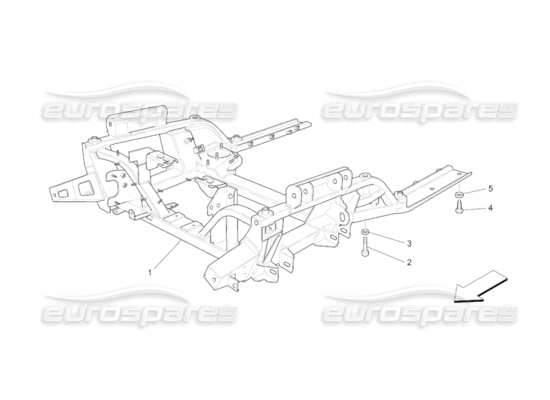 a part diagram from the Maserati GranCabrio parts catalogue