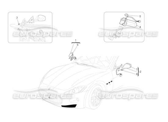 a part diagram from the Maserati GranCabrio parts catalogue