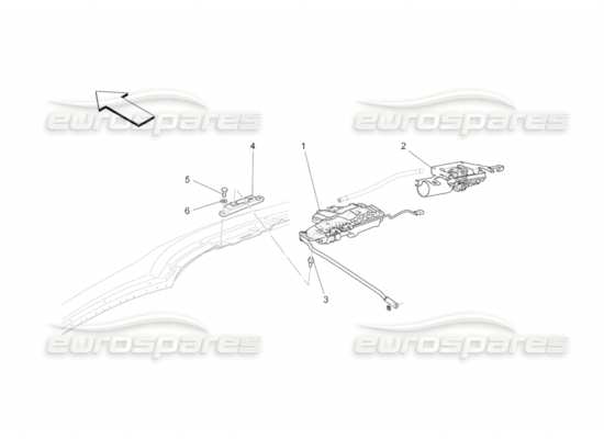 a part diagram from the Maserati GranCabrio parts catalogue