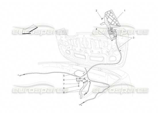 a part diagram from the Maserati GranCabrio parts catalogue