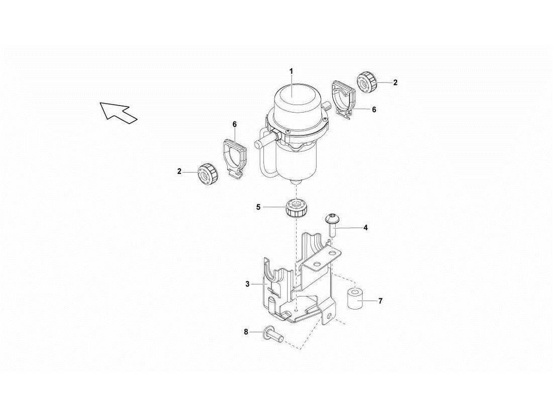 Lamborghini Gallardo LP560-4s update Electric Brake System Pump Part Diagram