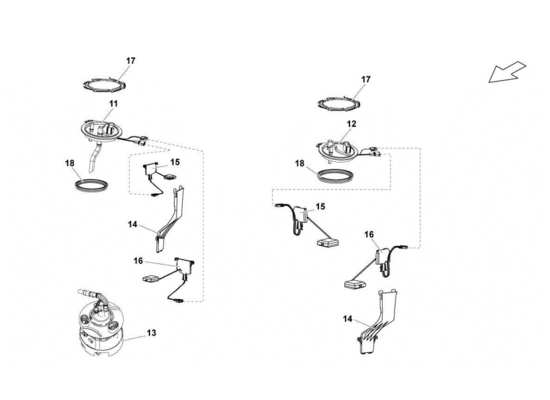 a part diagram from the Lamborghini Gallardo parts catalogue