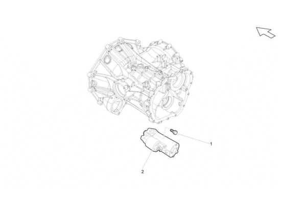 a part diagram from the Lamborghini Gallardo LP560-4s update parts catalogue