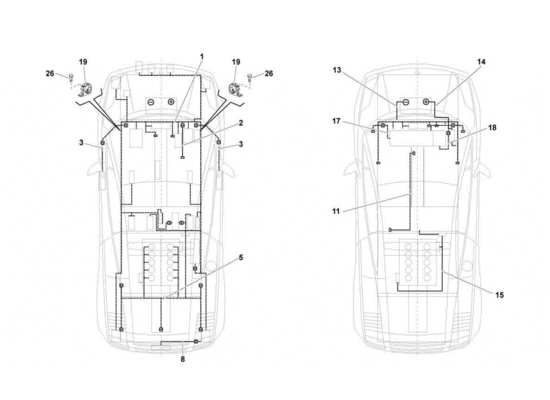 a part diagram from the Lamborghini Gallardo parts catalogue