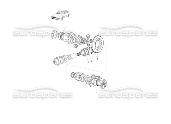 a part diagram from the Maserati QTP V8 Evoluzione parts catalogue