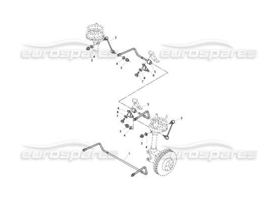 a part diagram from the Maserati Quattroporte (1996-2001) parts catalogue