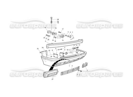 a part diagram from the Maserati Quattroporte (1996-2001) parts catalogue