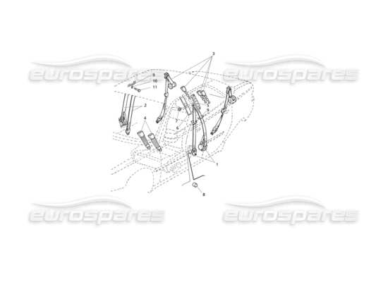 a part diagram from the Maserati Quattroporte (1996-2001) parts catalogue