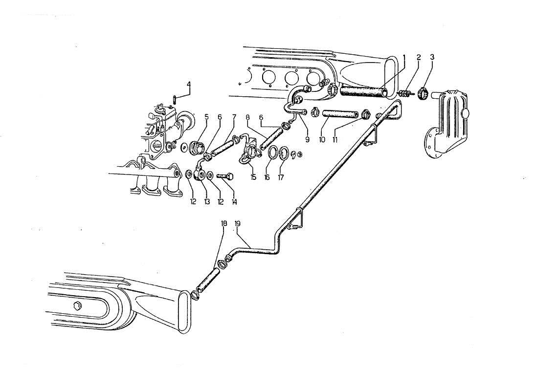 Lamborghini Jarama Diet Parts Diagram