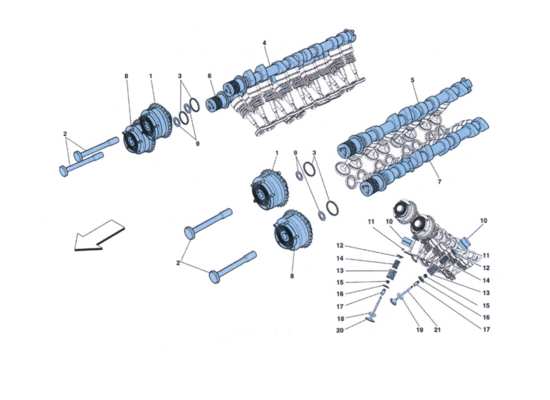 a part diagram from the Ferrari 458 parts catalogue