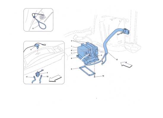 a part diagram from the Ferrari 458 Challenge parts catalogue