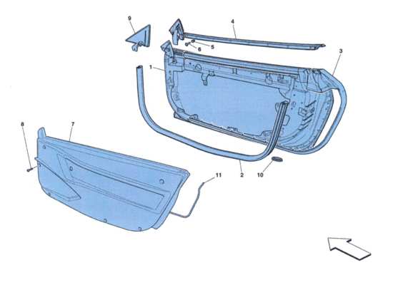 a part diagram from the Ferrari 458 parts catalogue