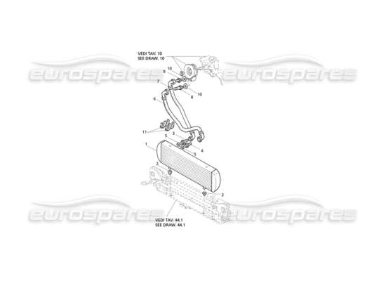 a part diagram from the Maserati Quattroporte (1996-2001) parts catalogue