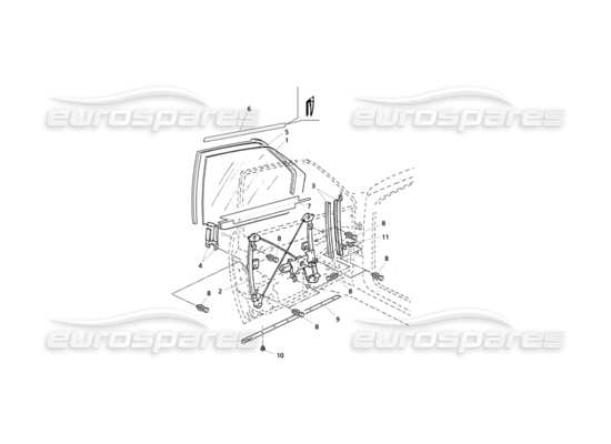 a part diagram from the Maserati Quattroporte (1996-2001) parts catalogue