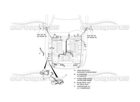 a part diagram from the Maserati Quattroporte (1996-2001) parts catalogue