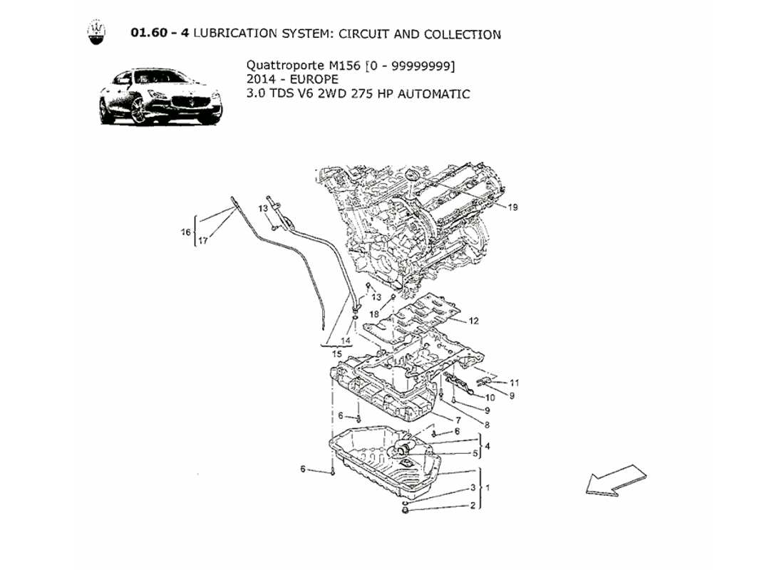 Part diagram containing part number 46328174