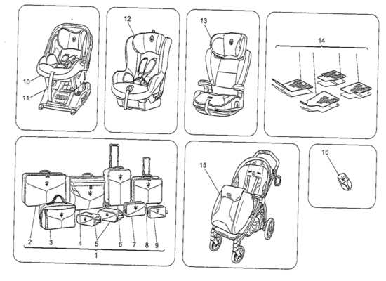 a part diagram from the Maserati Quattroporte M156 (2014 onwards) parts catalogue