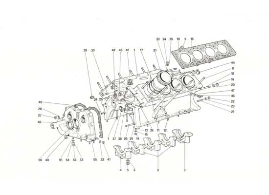 a part diagram from the Ferrari 208 parts catalogue