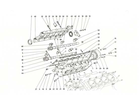 a part diagram from the Ferrari 208 GTB GTS parts catalogue