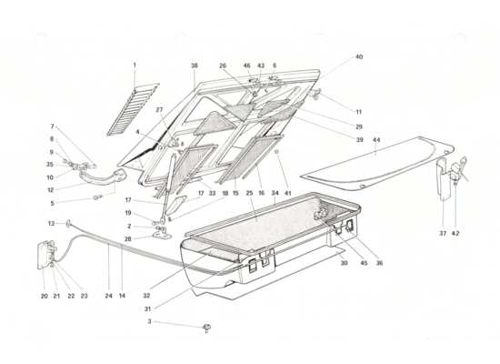 a part diagram from the Ferrari 208 parts catalogue