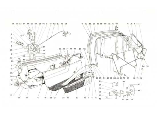 a part diagram from the Ferrari 208 parts catalogue