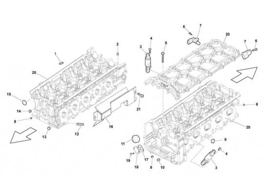 a part diagram from the Lamborghini Gallardo STS II SC parts catalogue