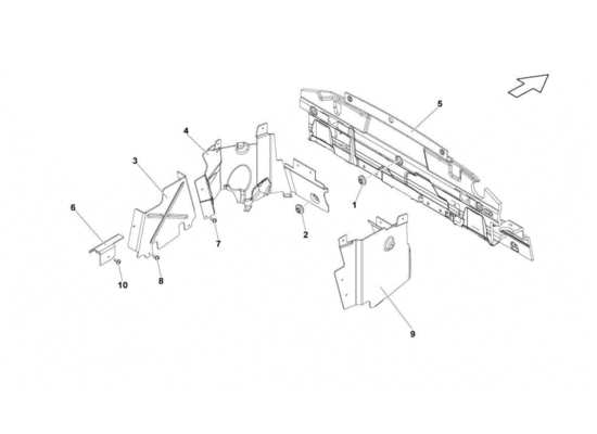 a part diagram from the Lamborghini Gallardo STS II SC parts catalogue