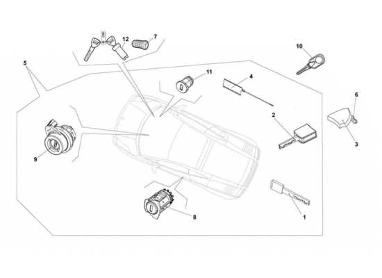 a part diagram from the Lamborghini Gallardo STS II SC parts catalogue