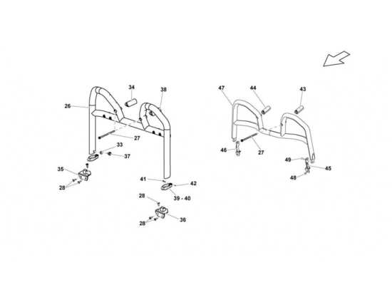 a part diagram from the Lamborghini Gallardo parts catalogue