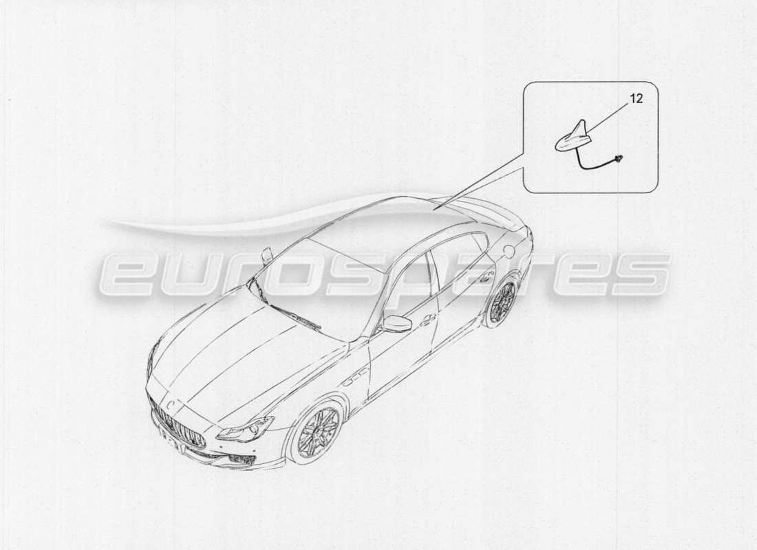 Maserati QTP. V8 3.8 530bhp Auto 2015 Reception Part Diagram