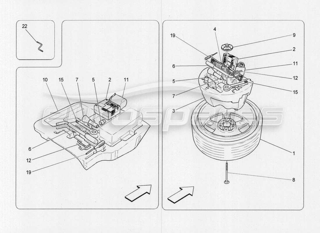 Maserati QTP. V8 3.8 530bhp 2014 Auto Accessories Provided Part Diagram